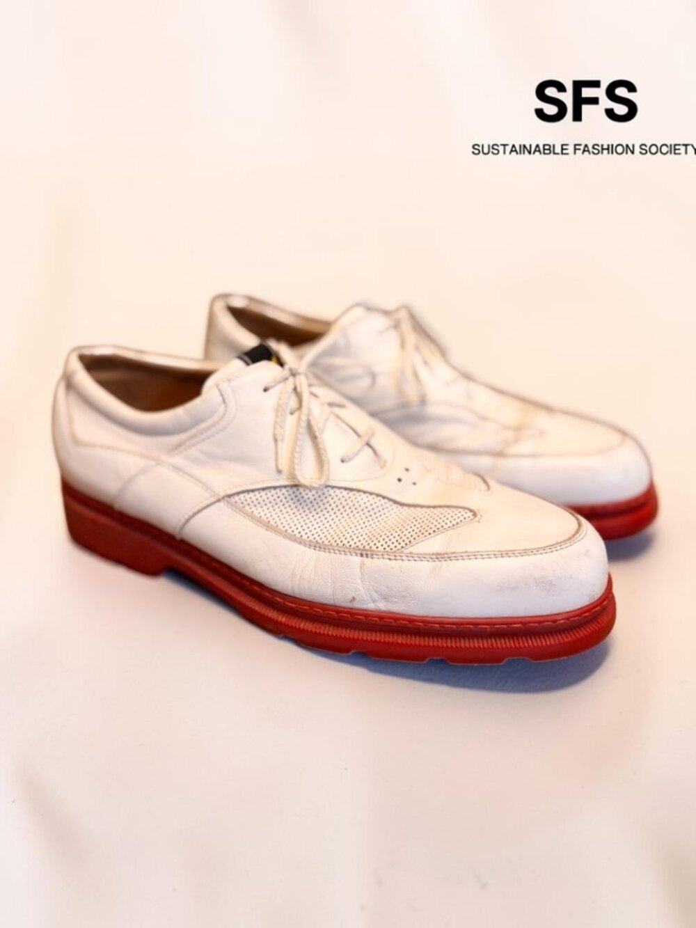 Michael Toschi G3 White Leather Italian CIS Red Sole Golf Shoes US 11.5